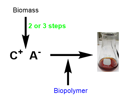 Synthèse de liquides ioniques biosourcés 