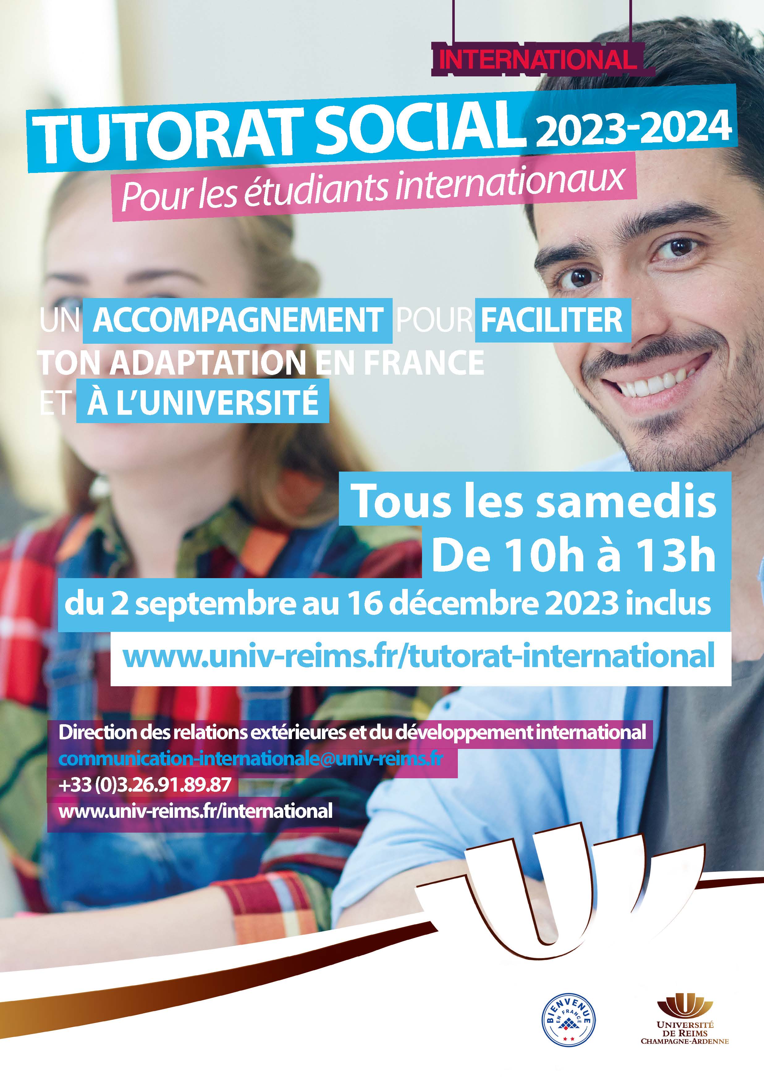 Tutorat social [Bienvenue en France] pour les étudiants internationaux