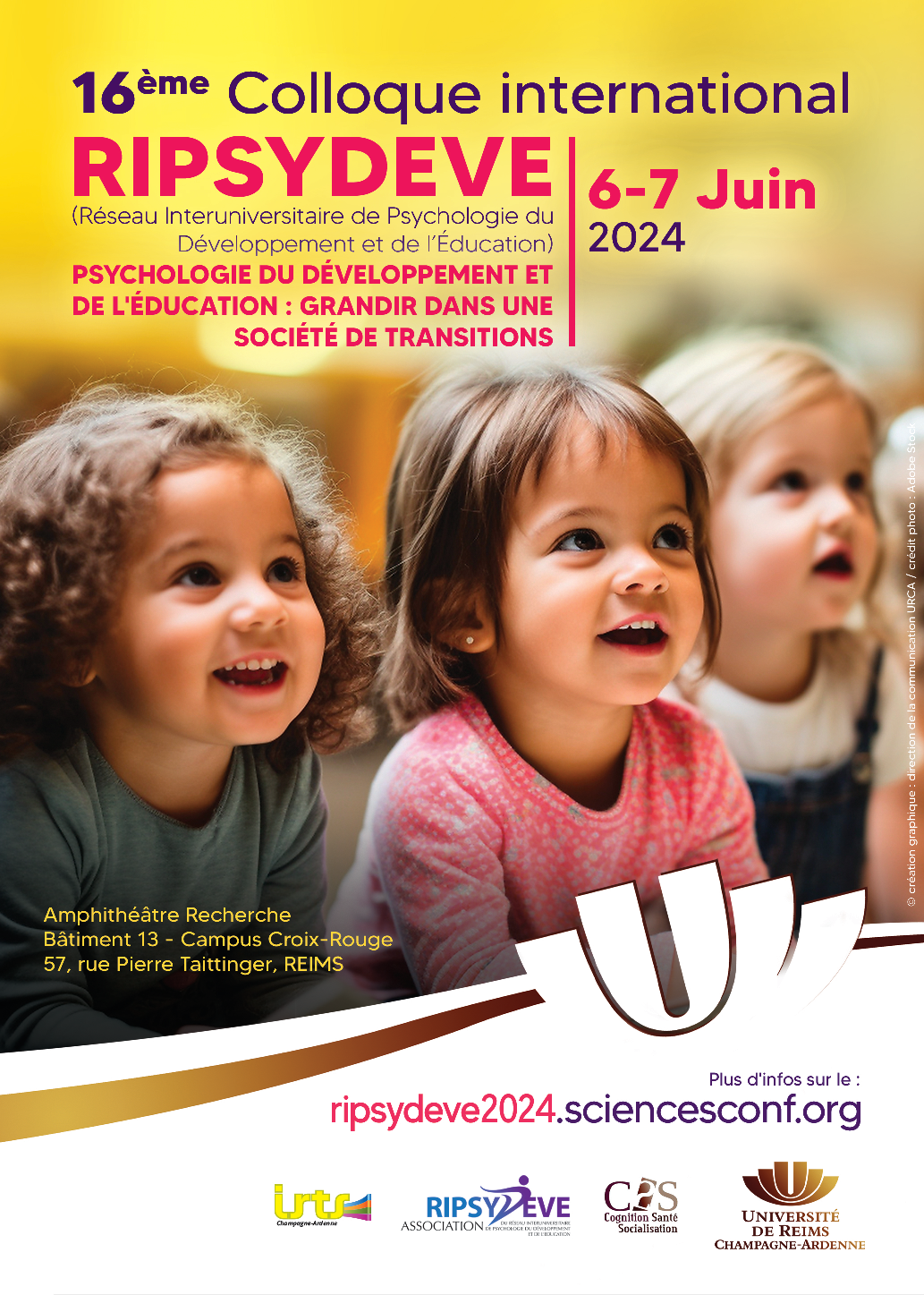 Le C2S et l'URCA accueillent la 16ème édition du colloque RIPSYDEVE