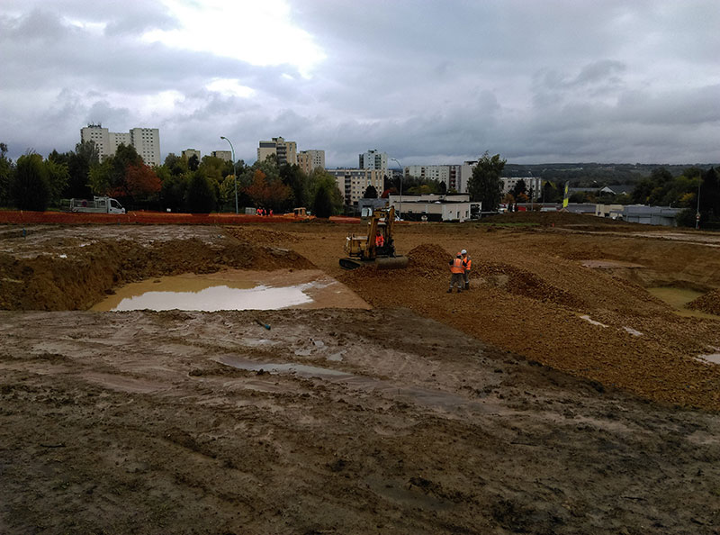 Chantier de construction de Charleville-Mézières