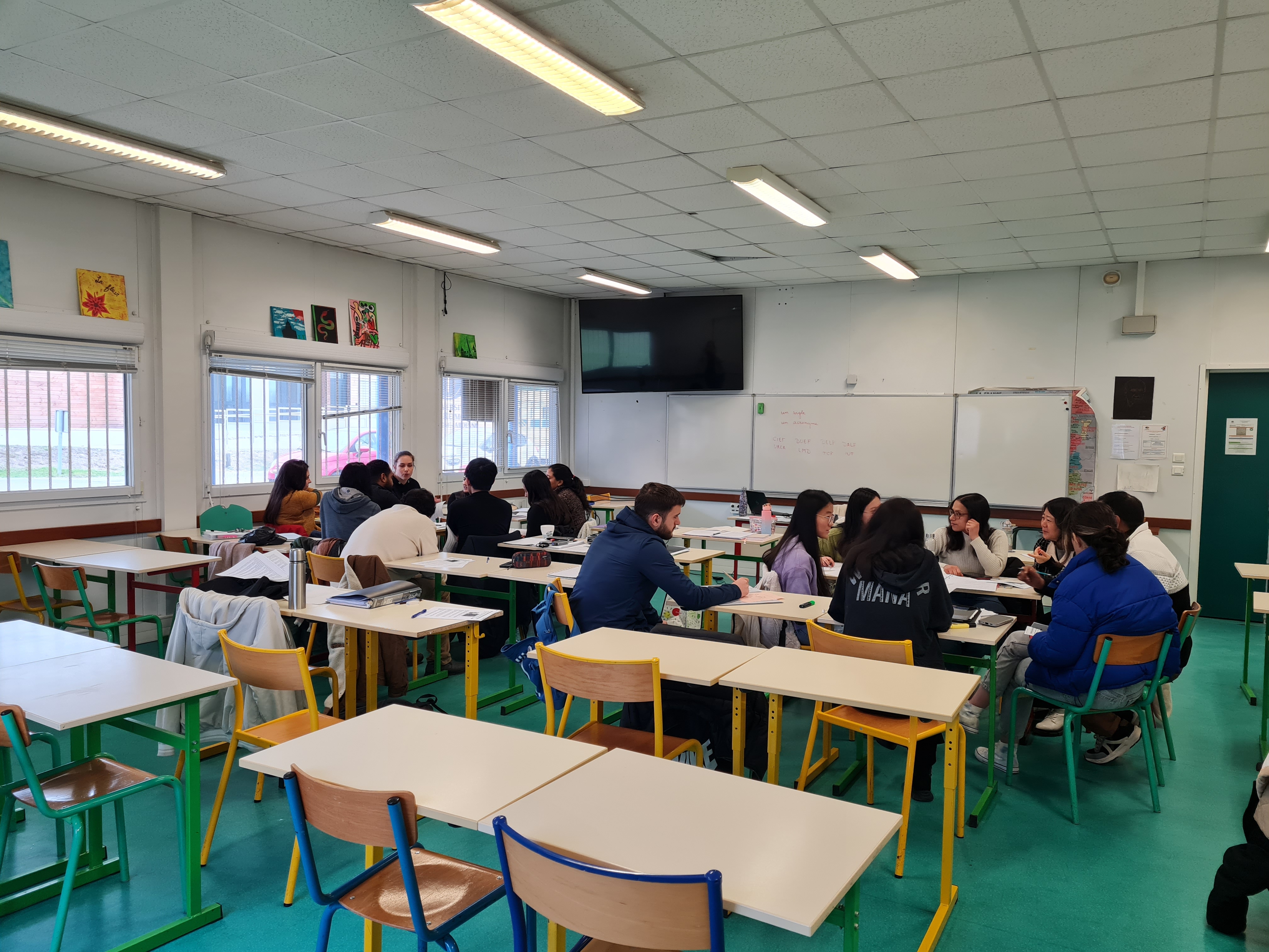 Etudiants en classe