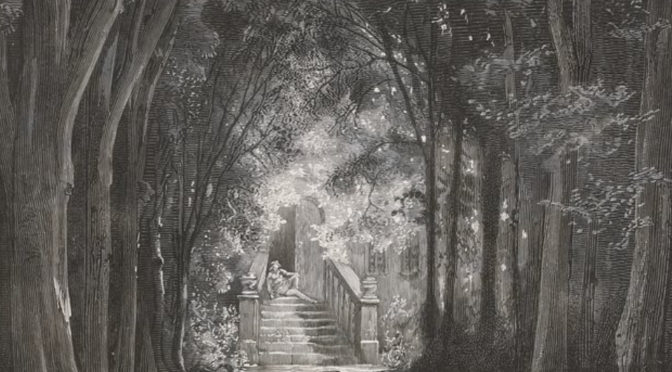 Crédits: Gustave Doré, [Il marcha vers le château qu’il voyait au bout d’une gra