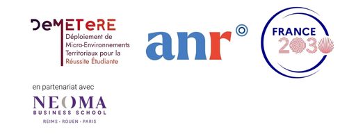 Logos DeMETeRE, ANR et France 2030