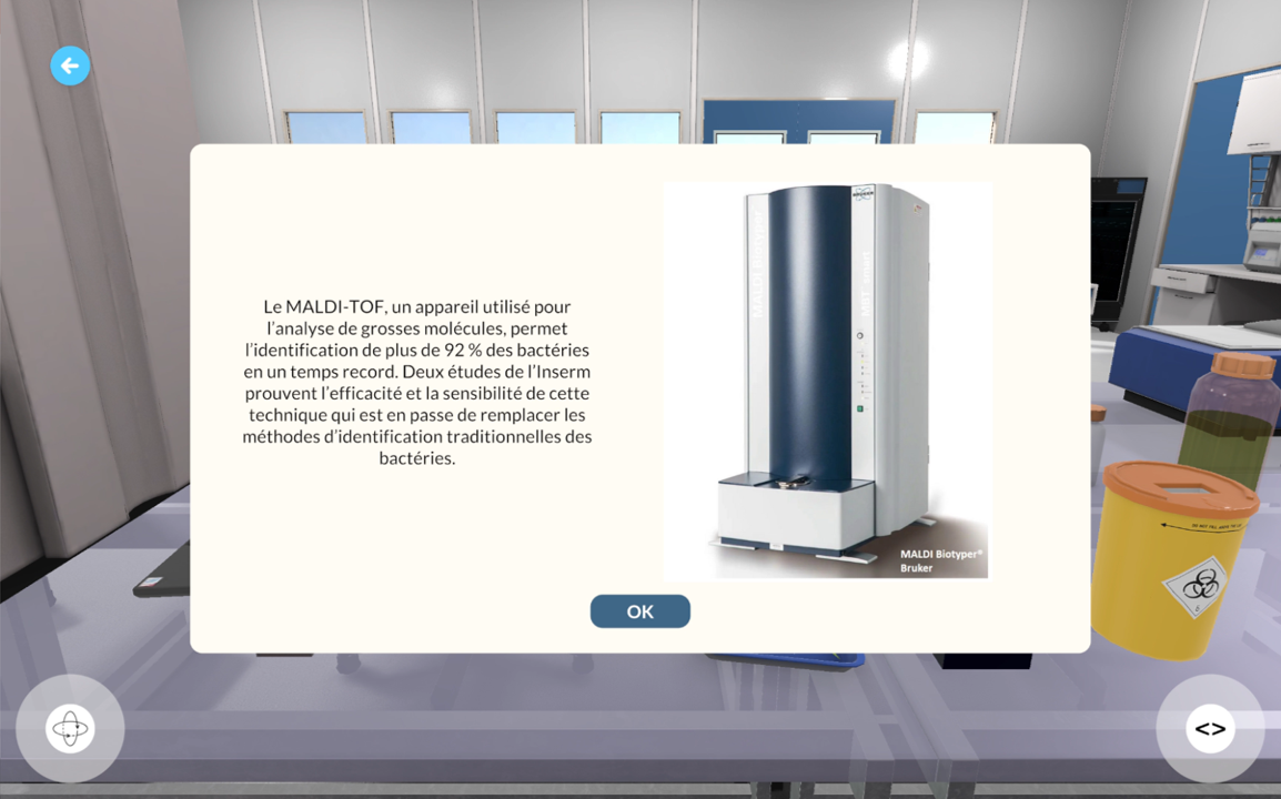 Laboratoire d'analyse microbiologique virtuel à l'UFR de Pharmacie avec le projet DeMETeRE