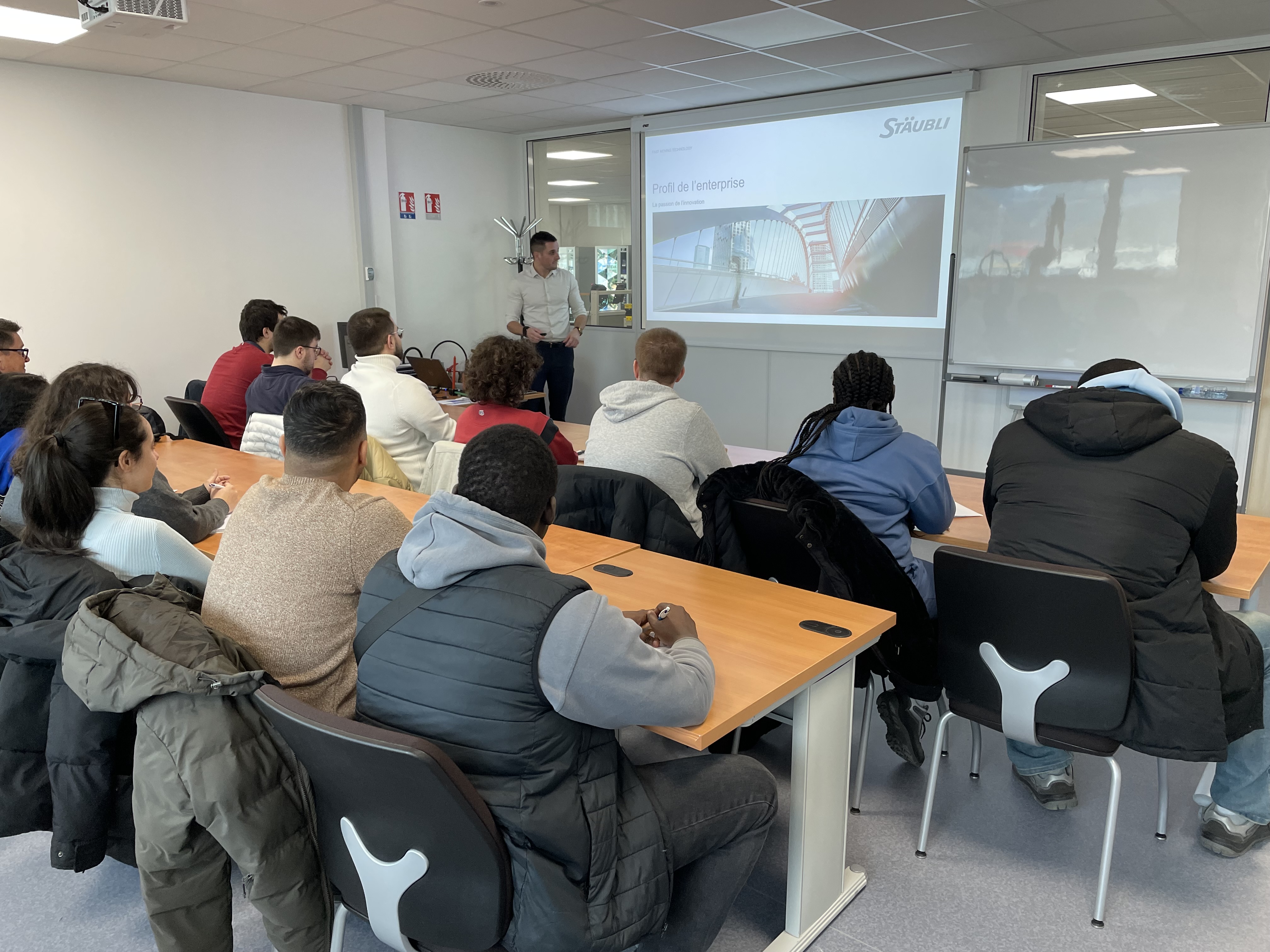 Présentation dans une entreprise