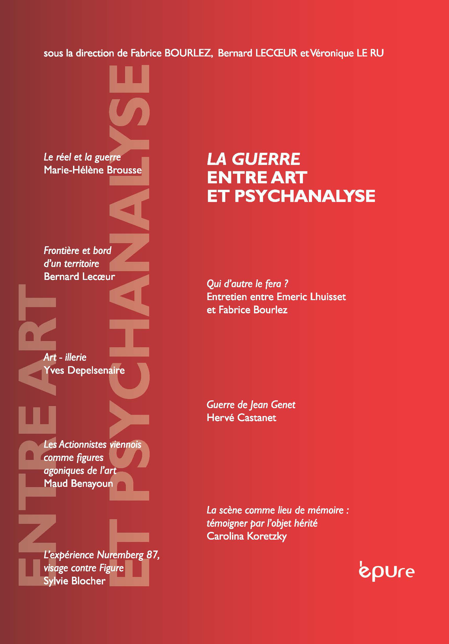 La guerre entre art et psychanalyse