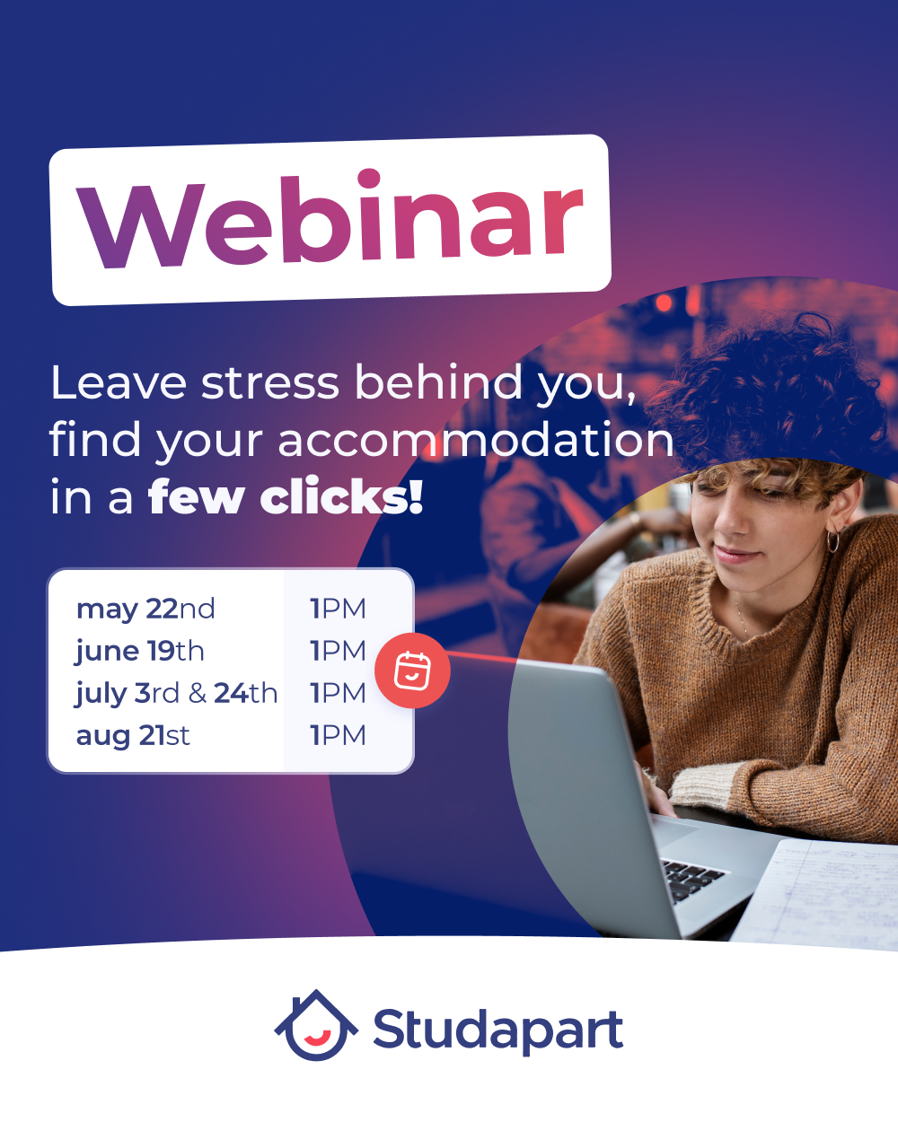 Studapart housing WEBINARS are here! 