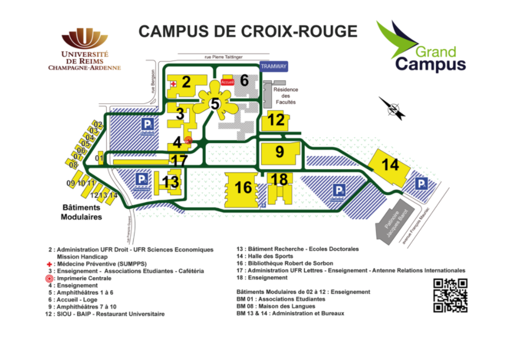 Plan campus Croix-Rouge