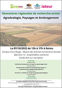 Affiche Rencontres régionales Agroécologie 2022