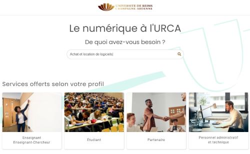 Lien vers les services numériques URCA