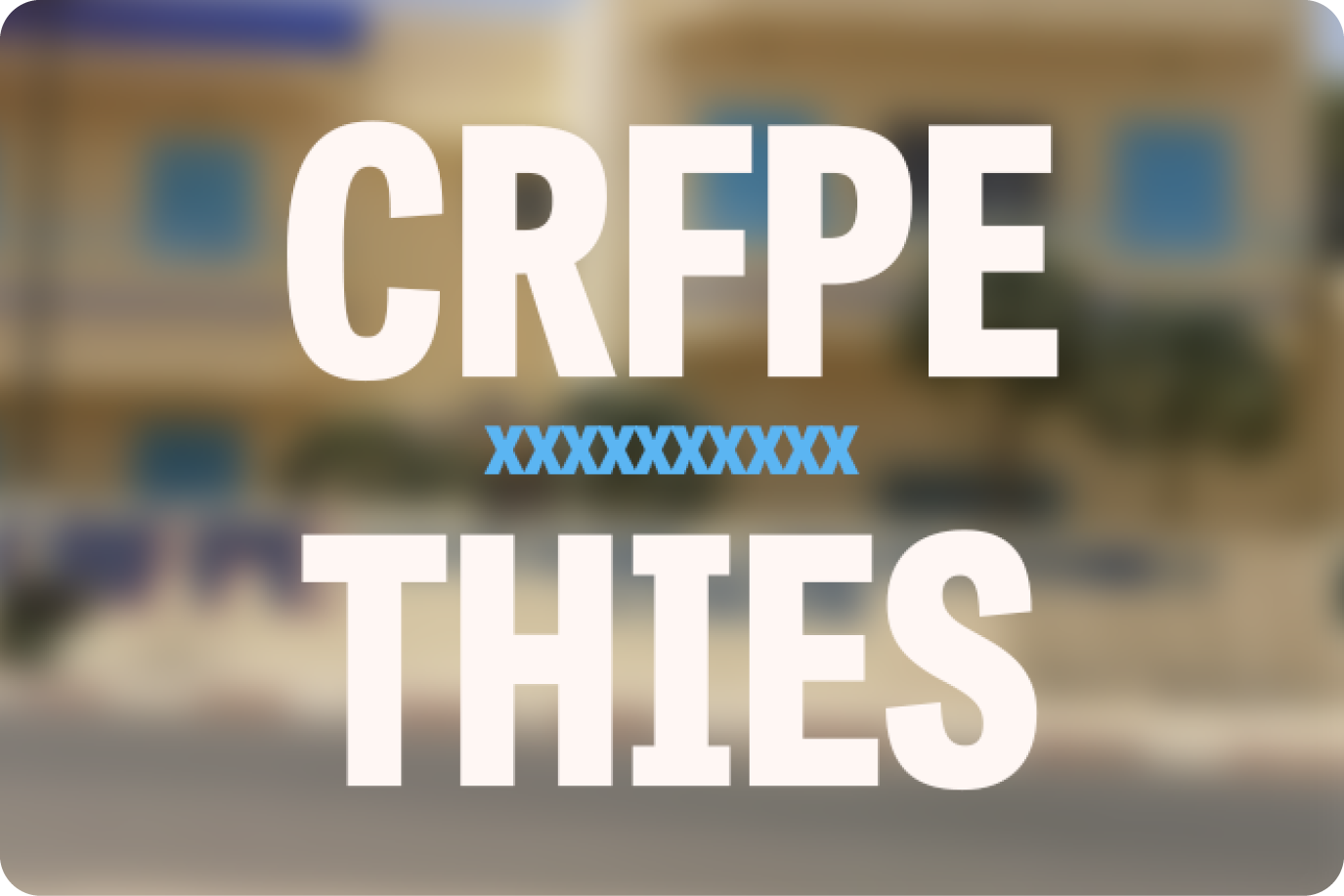CRFPE Thiès
