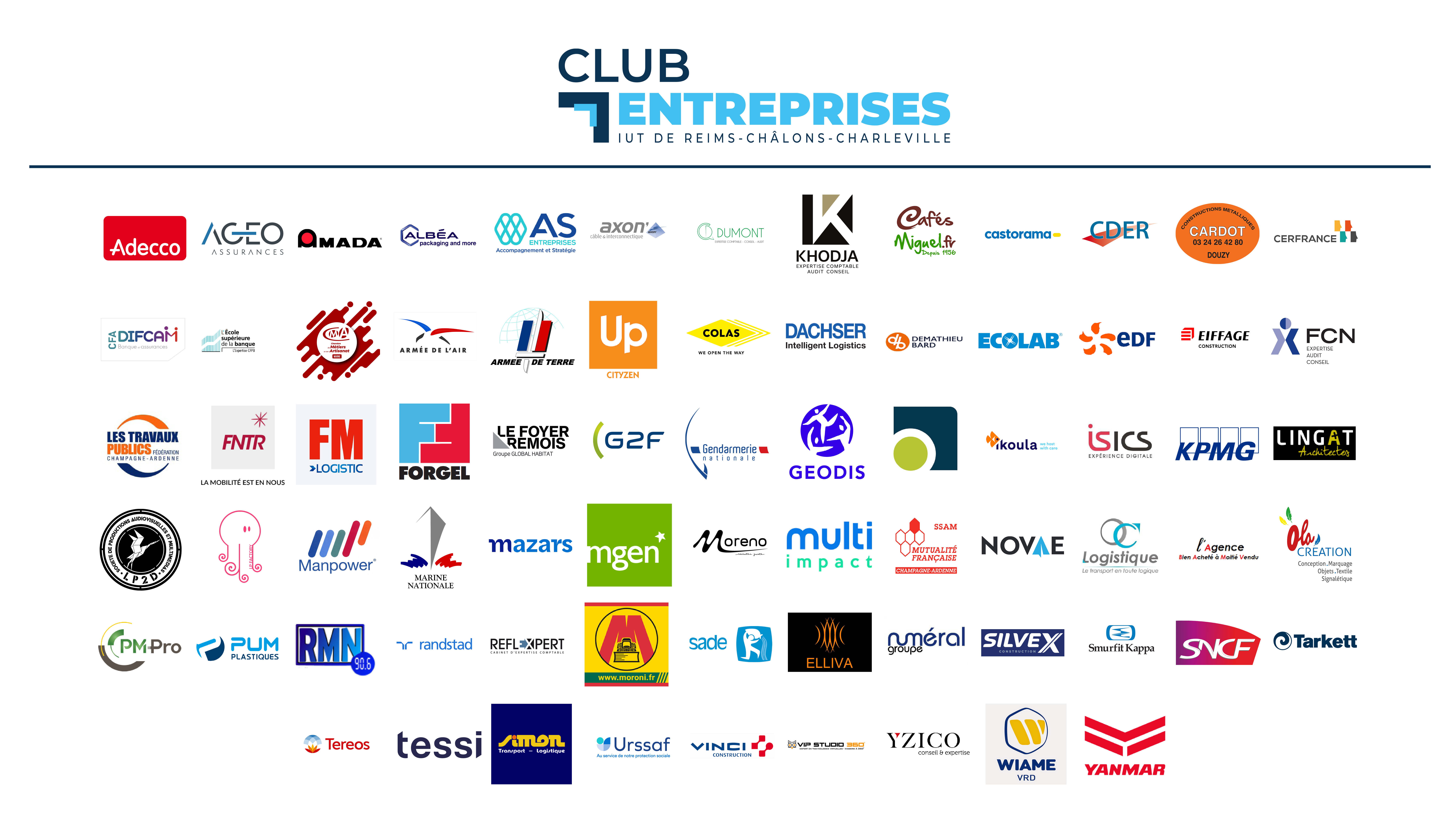 Partenaires du Club entreprises
