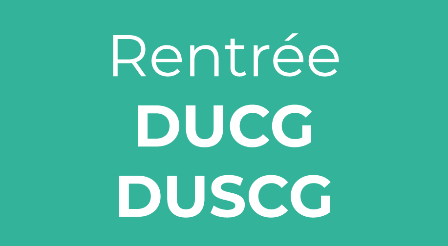 Rentrée 2020 DCG / DSCG