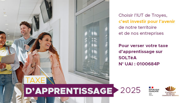 Taxe d'apprentissage IUT de Troyes