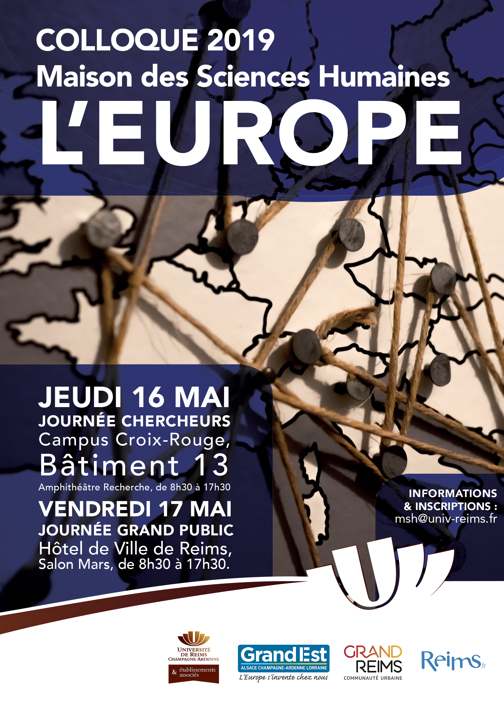 Affiche colloque Europe Maison des SHS