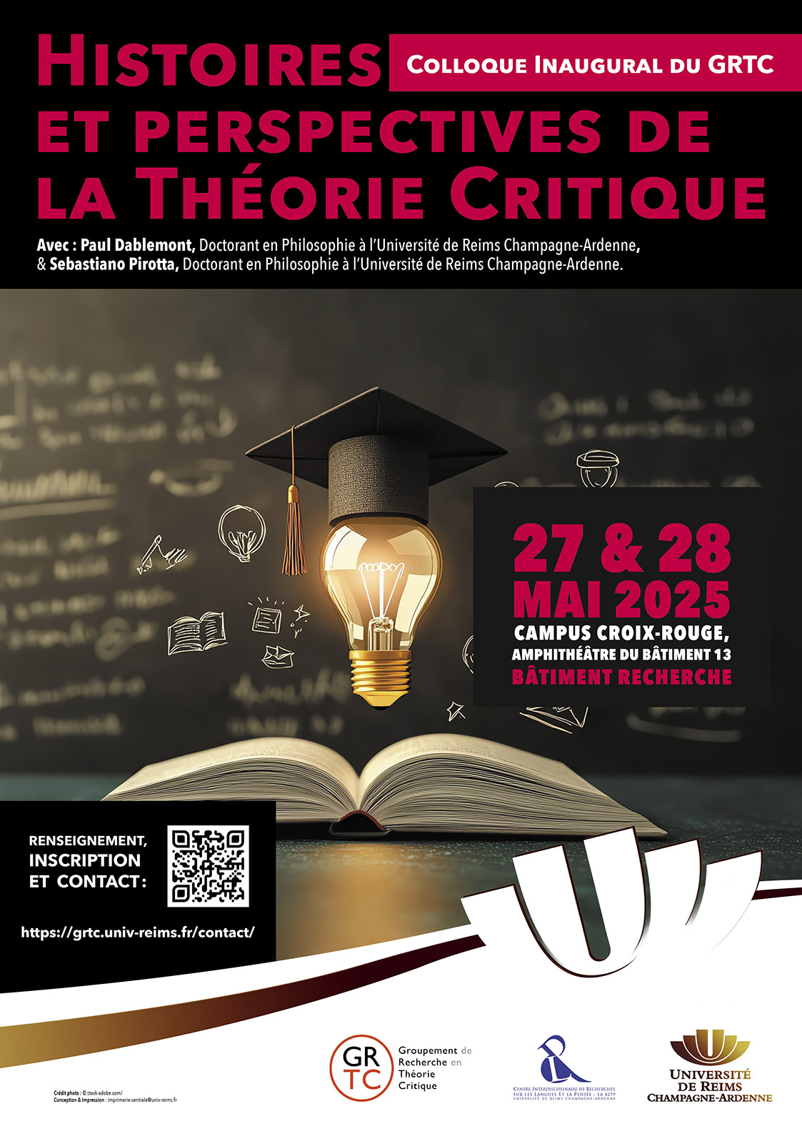 Colloque Inaugural du GRTC (Groupement de Recherche en Théorie Critique) - CIRLEP
