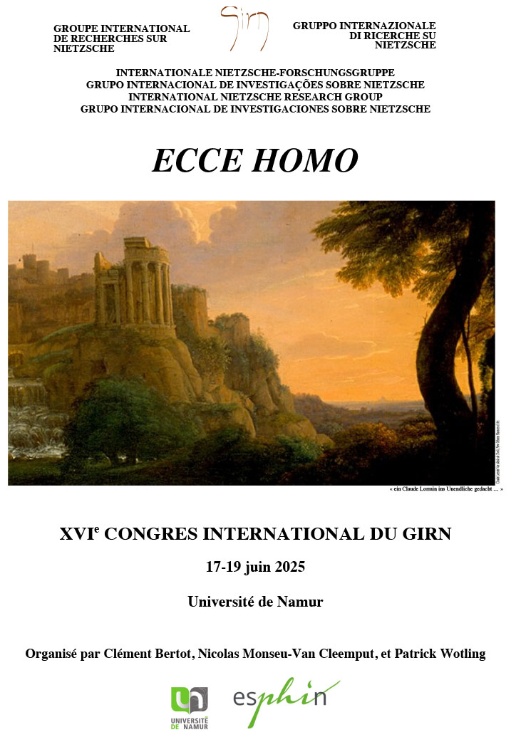 Congrès « ECCE HOMO » coorganisé par Patrick WOTLING - CIRLEP