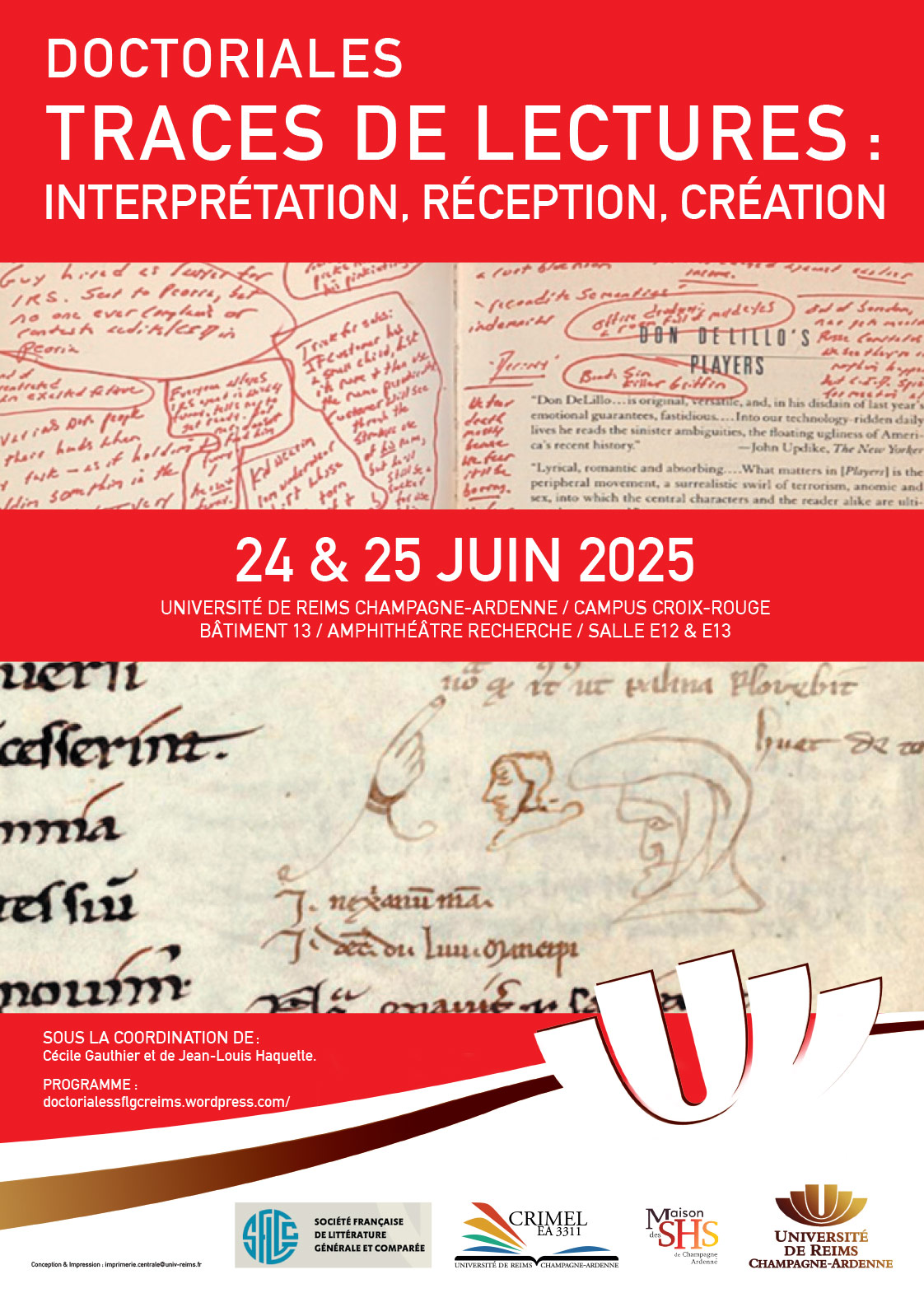 Doctoriales Traces de Lectures: interprétation, réception, création - CRIMEL