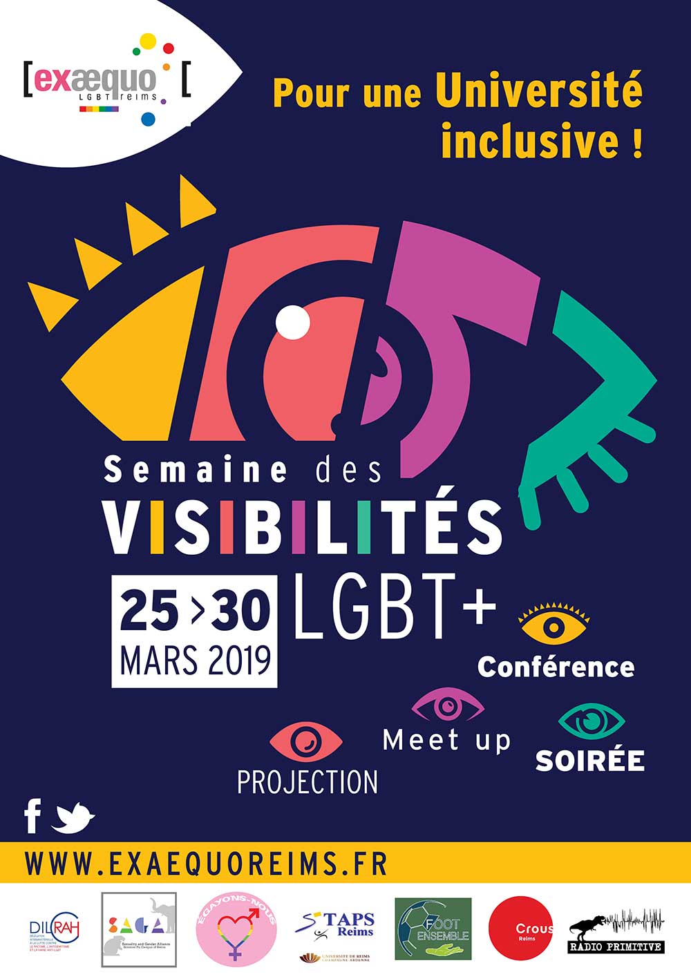 Affiche de la semaine des Visibilités LGBT+