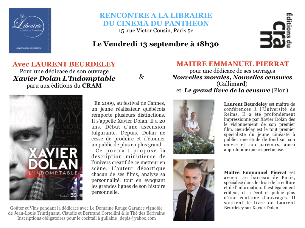 Rencontre à la librairie du Cinéma - Laurent Beurdeley