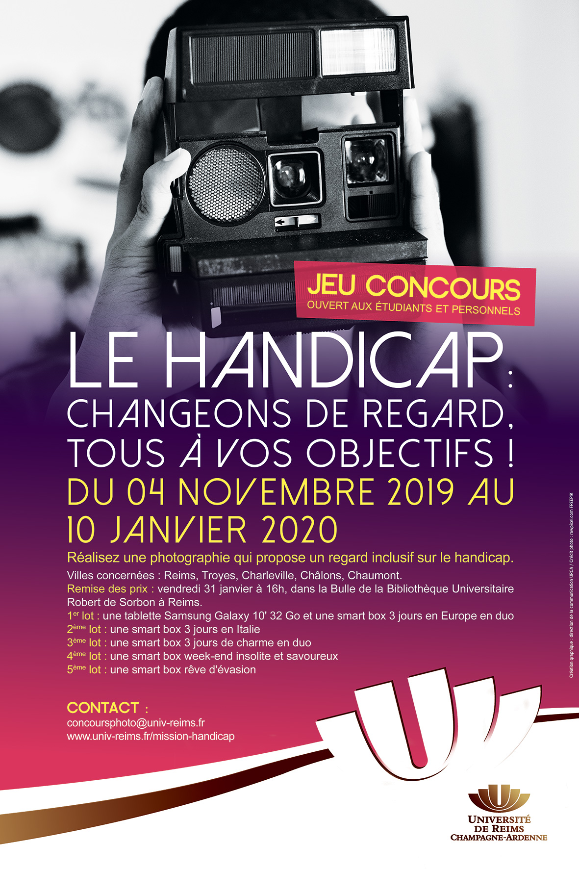 affiche concours le handicap changeons de regard