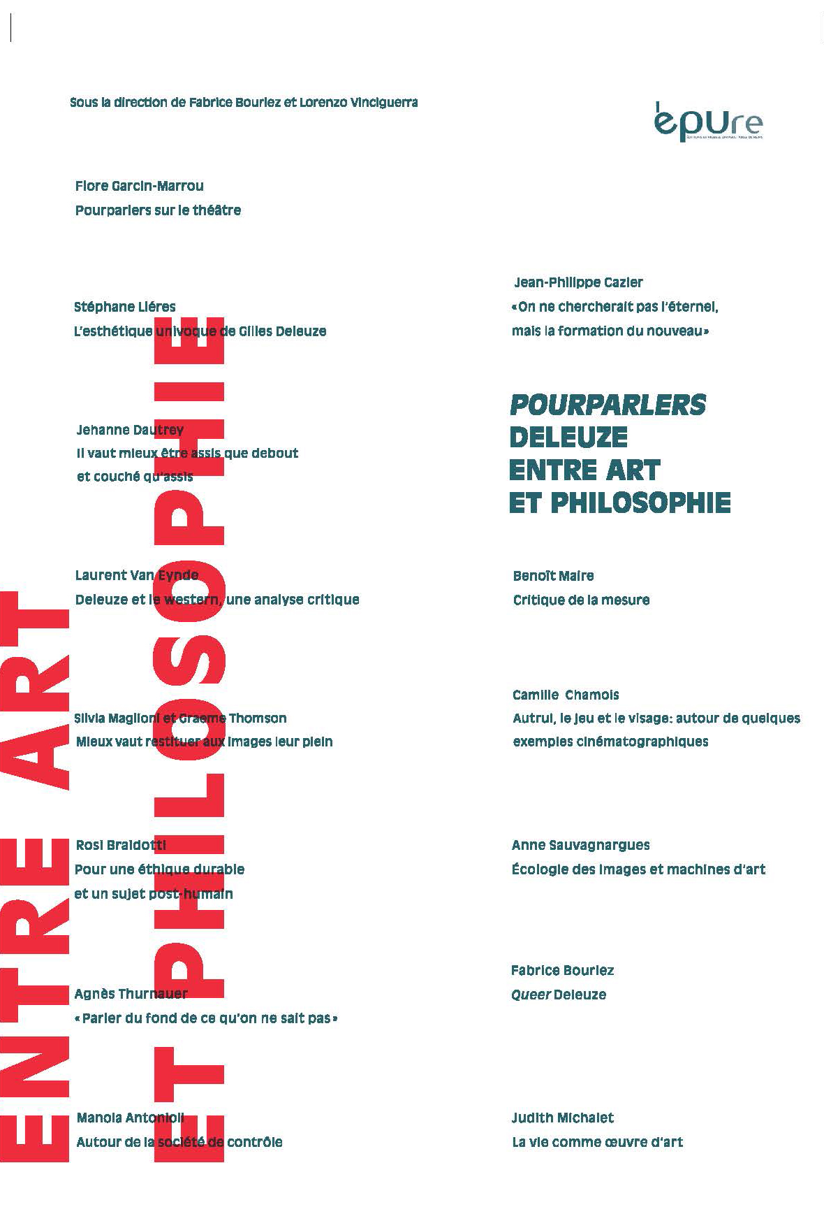 Pourparlers Deleuze entre art et philosophie