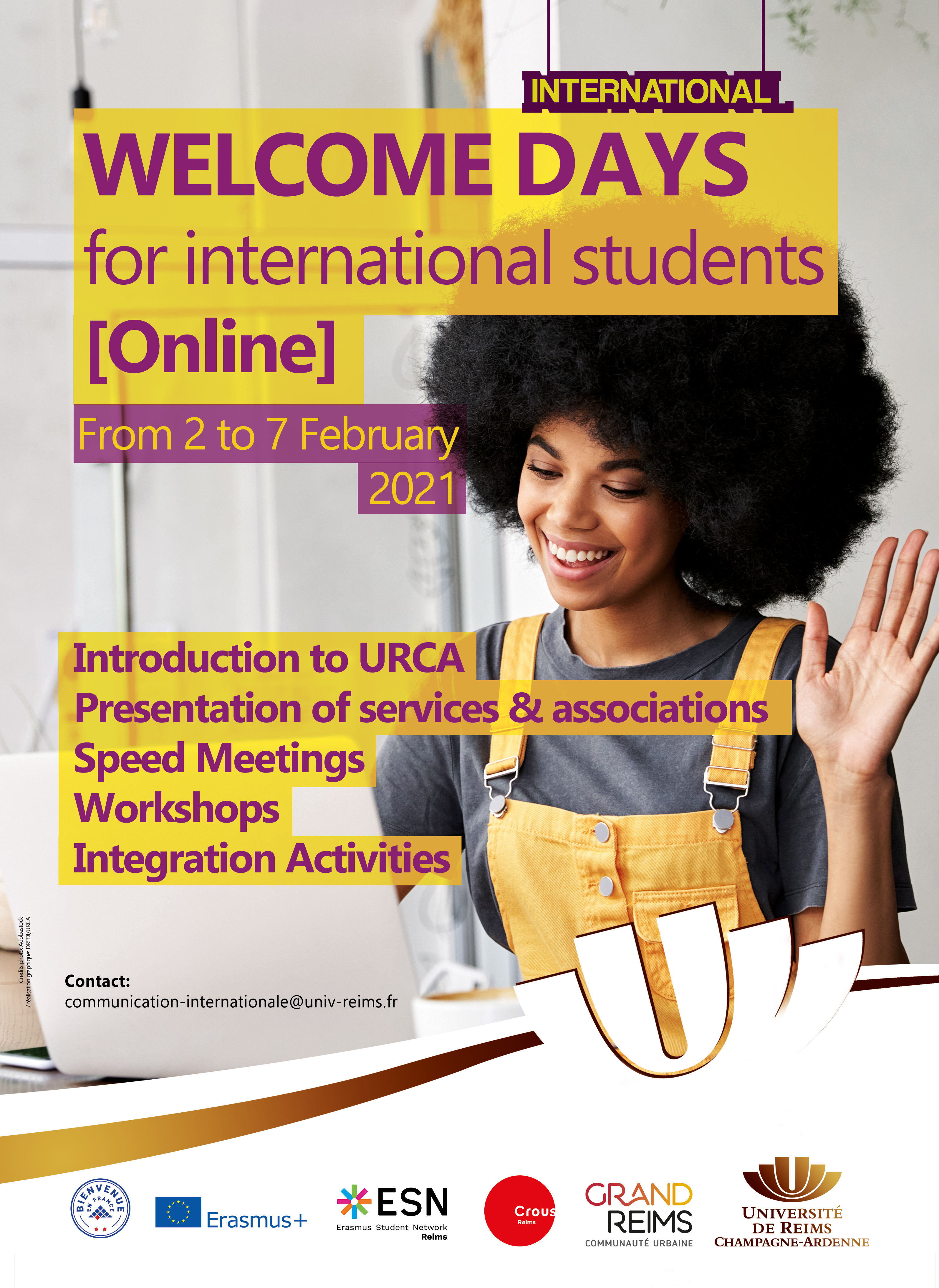 Welcome Days for international students 2021