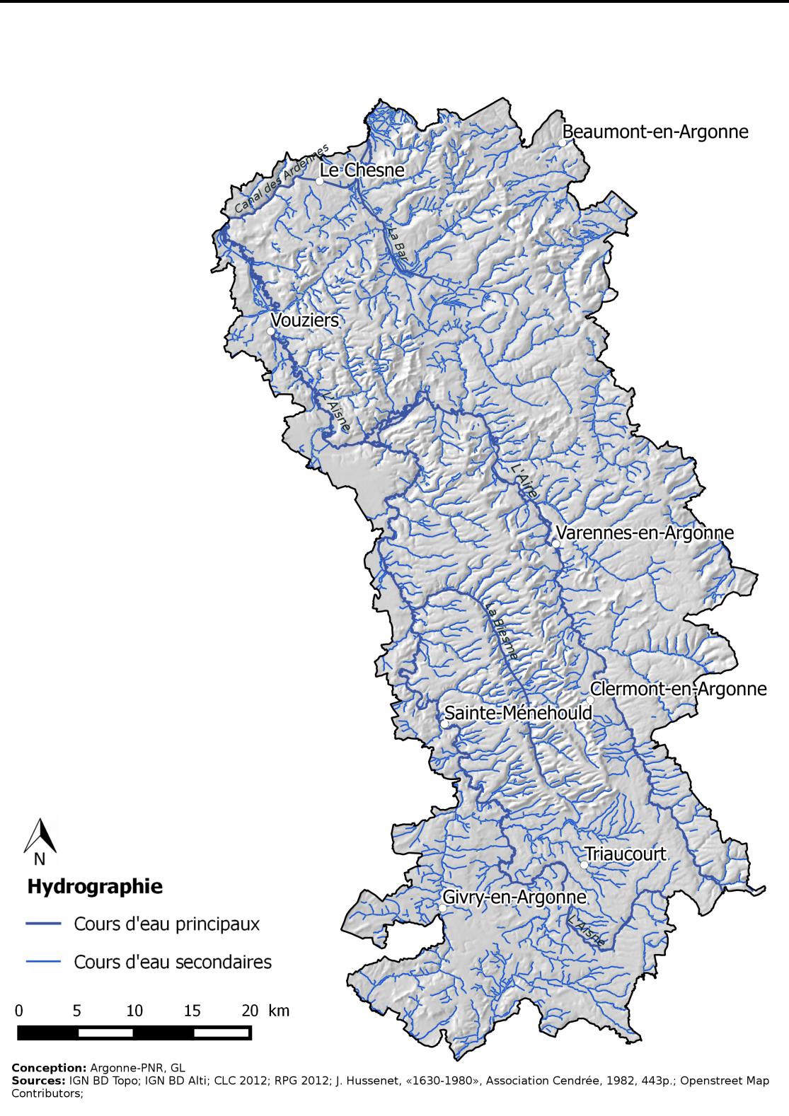 Hydrographie de l'Argonne