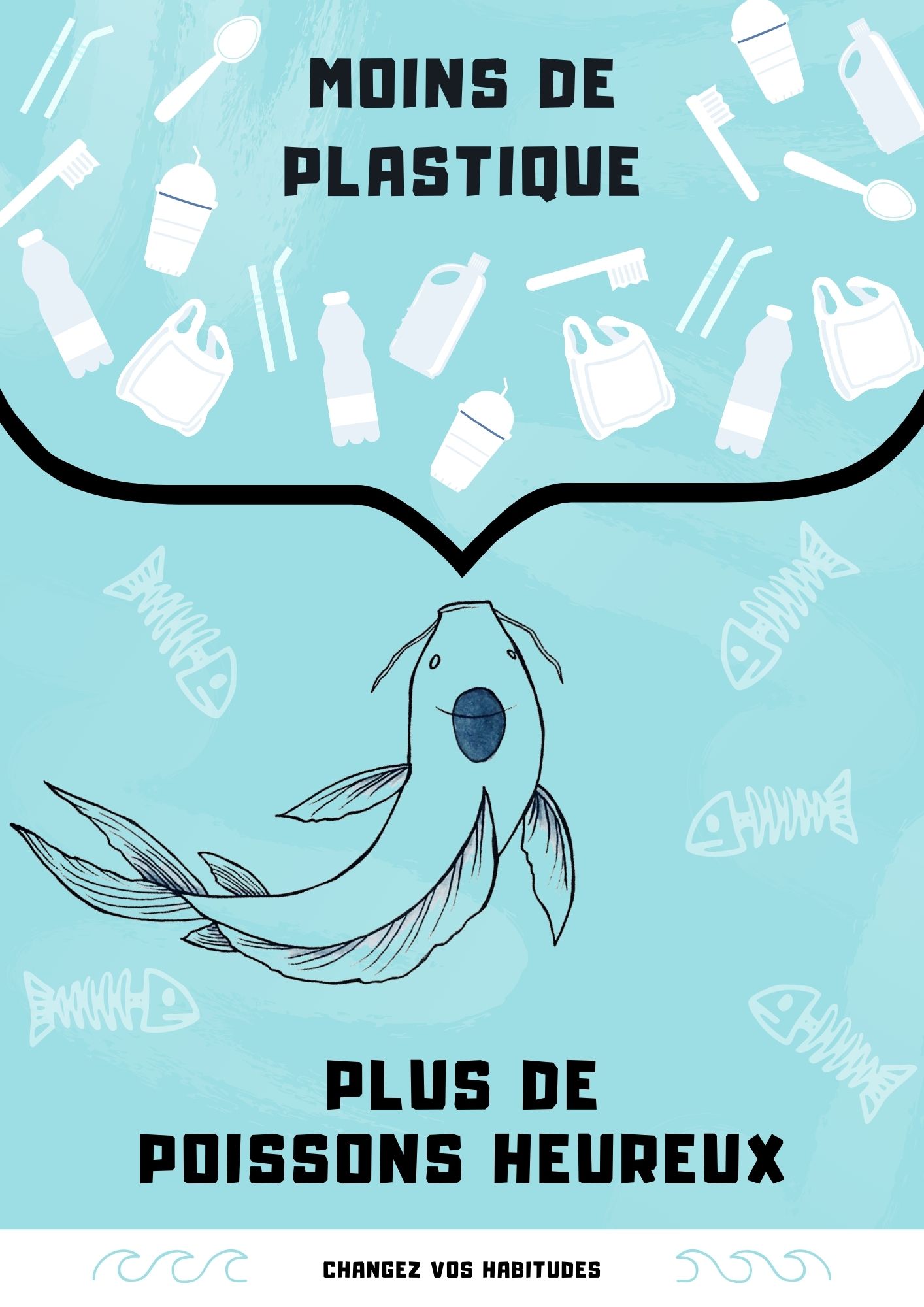 Moins de plastique