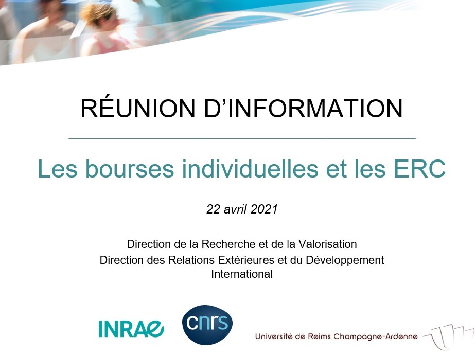 Réunion d'information sur les bourses individuelles et les ERC