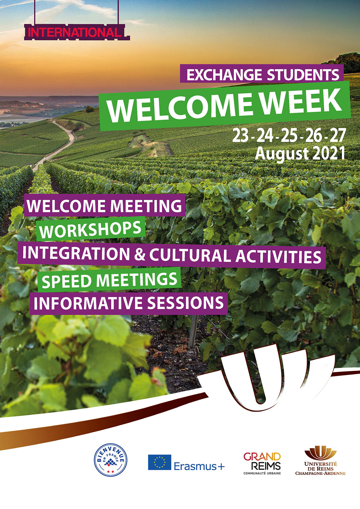 Affiche de la welcome week