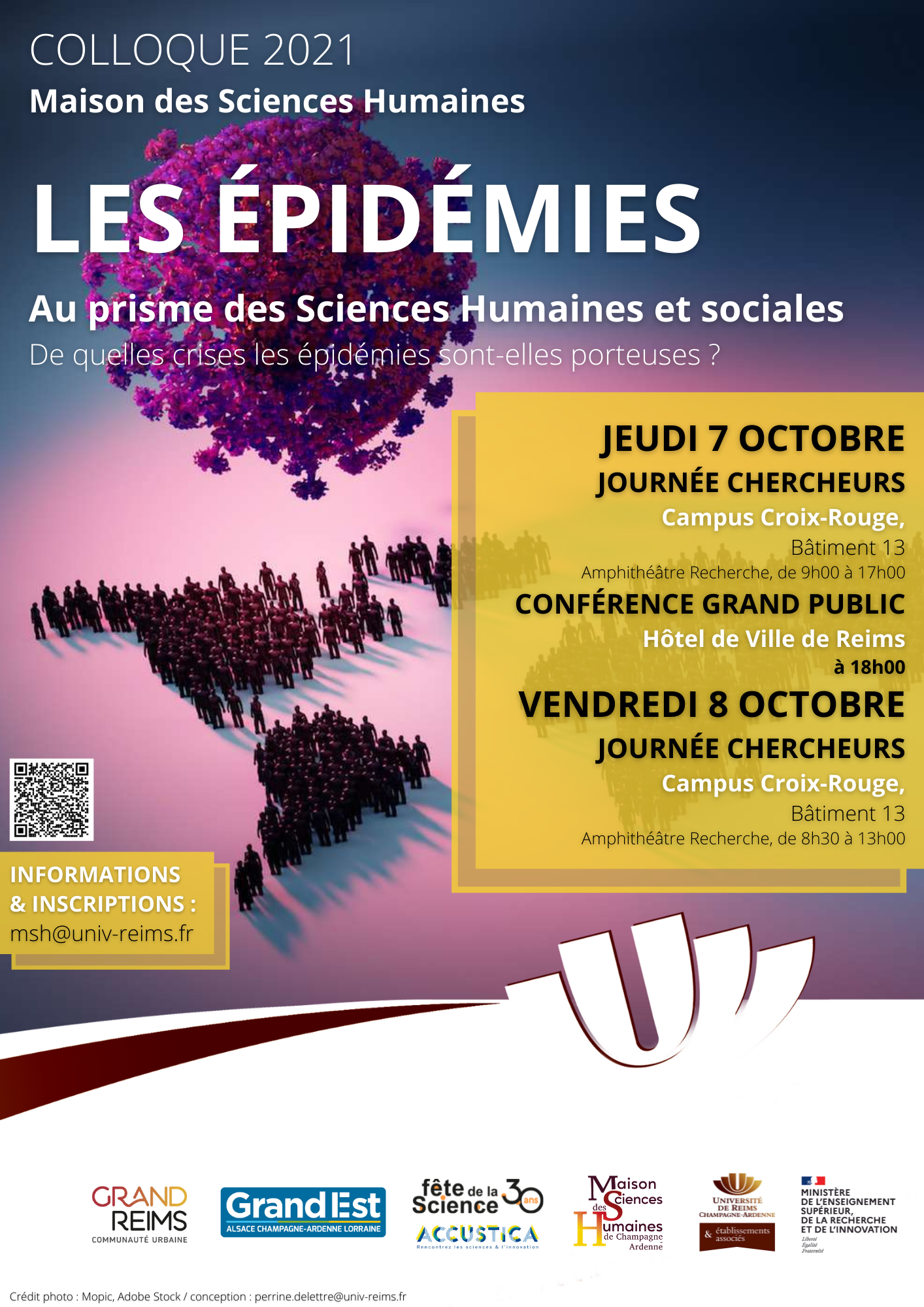 Affiche colloque Epidémies 2021