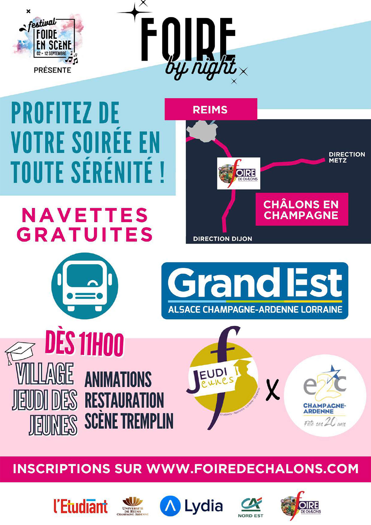 Affiche de la soirée