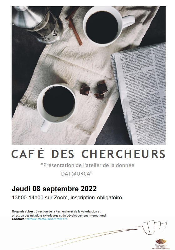 Affiche café des chercheurs Dataurca