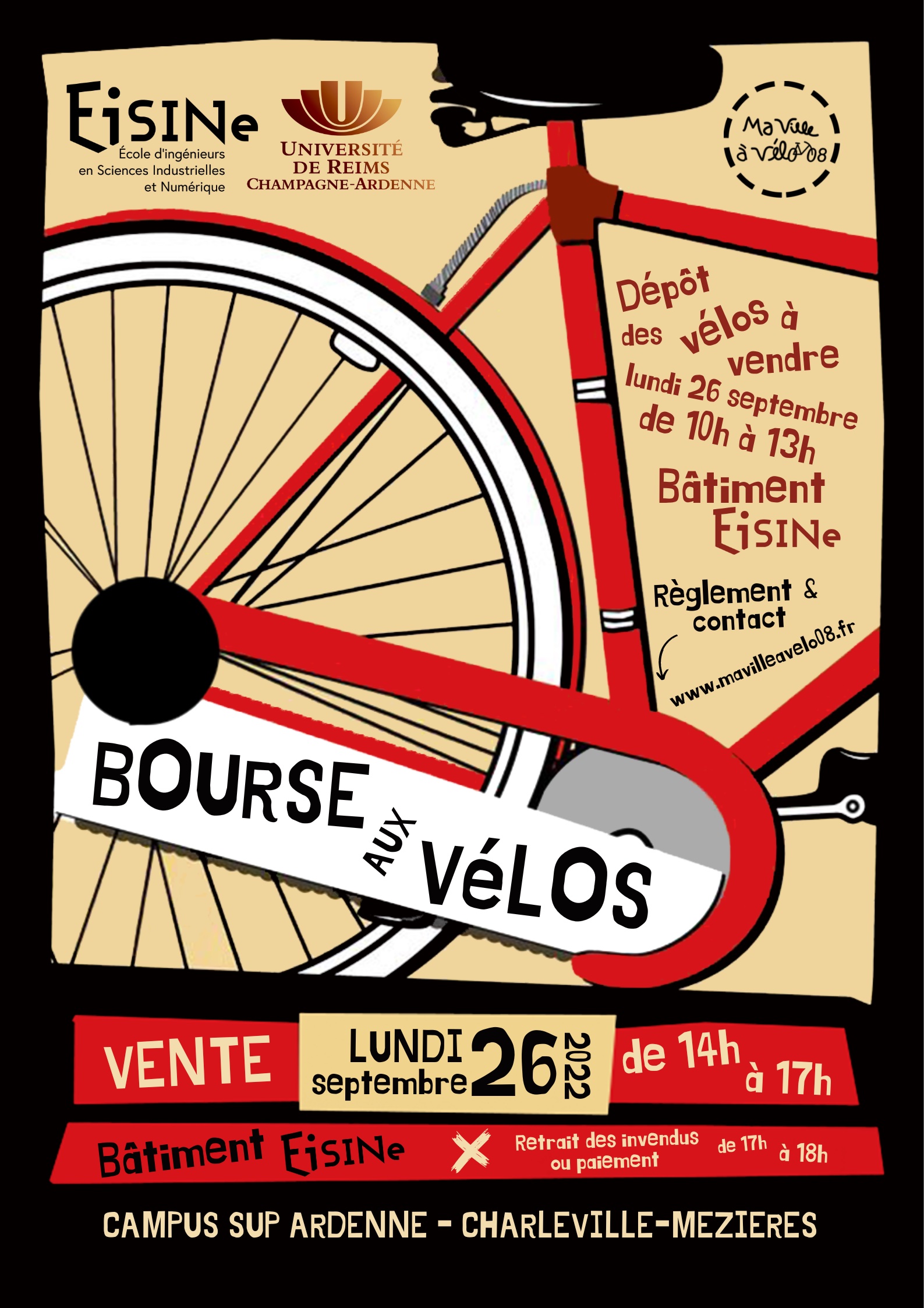 Affiche de la bourse à vélo