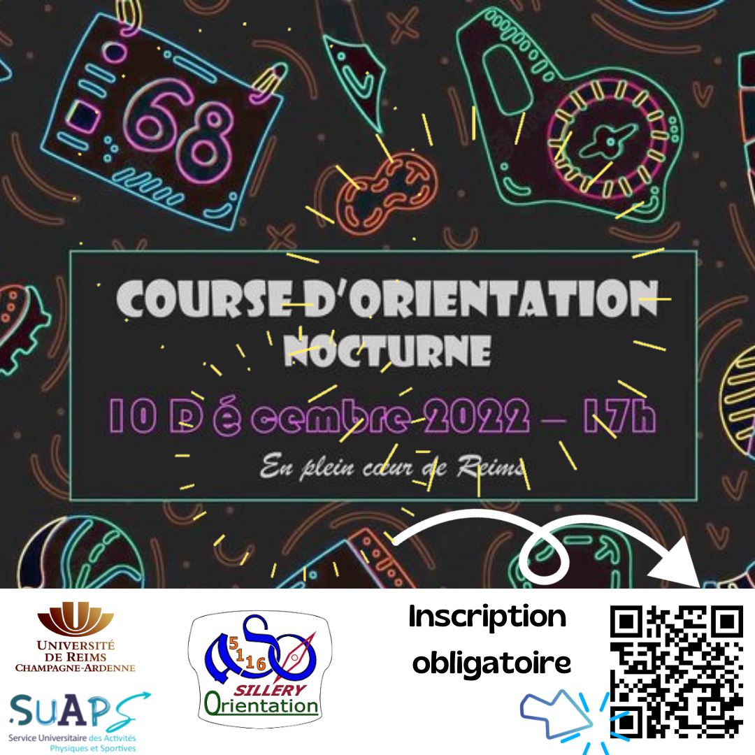 Affiche de la course d'orientation