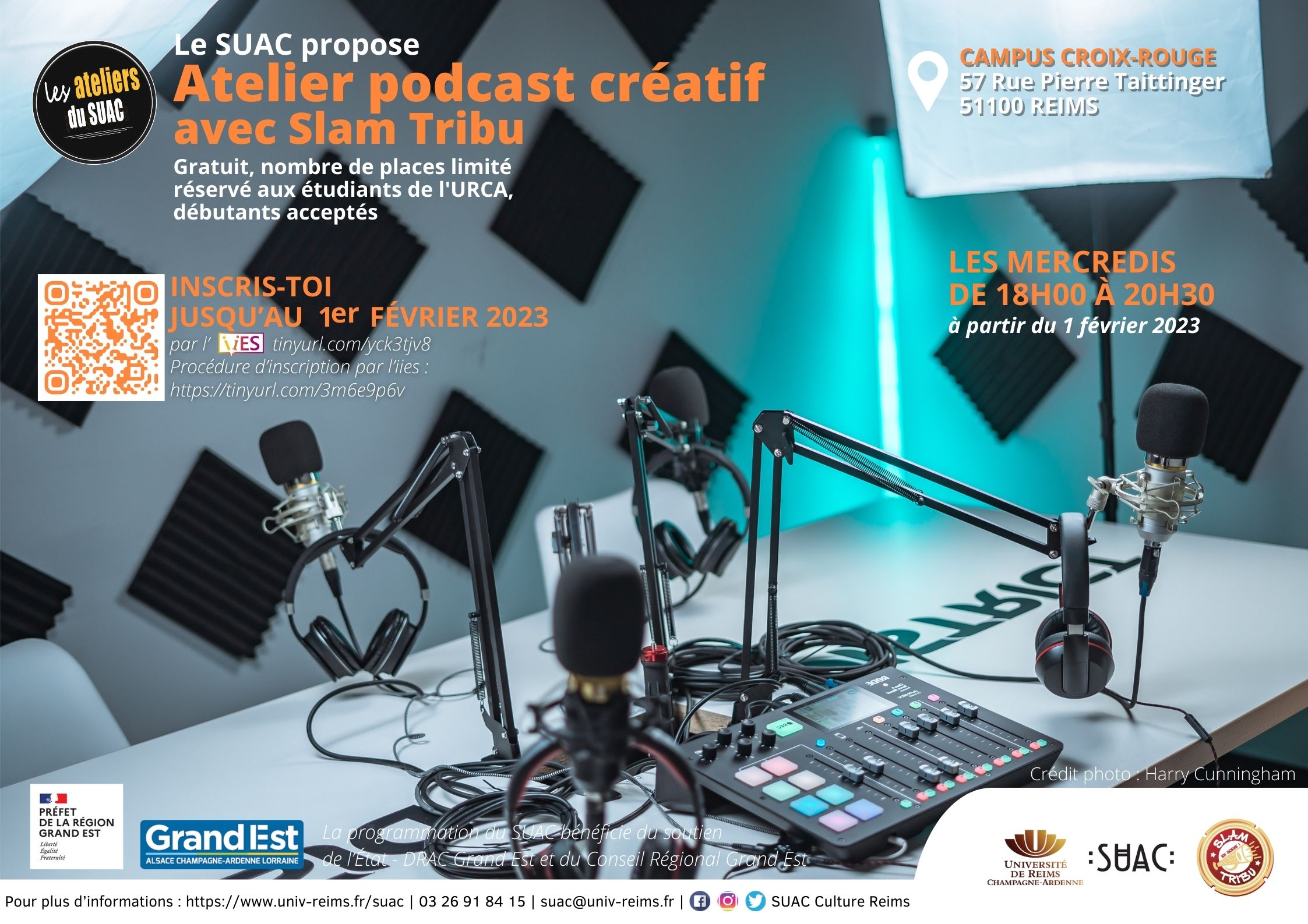 Affiche atelier Podcast créatif