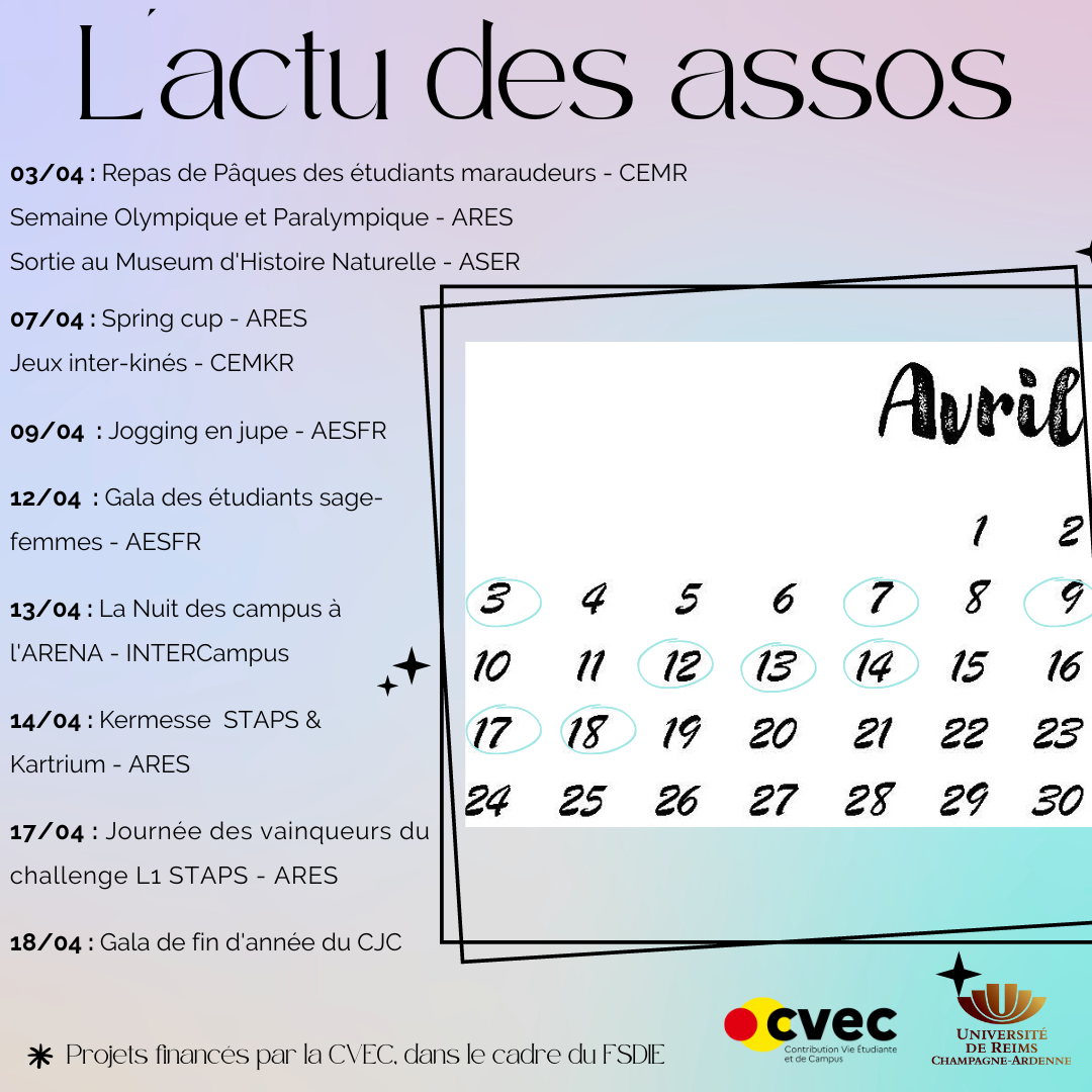 actus assos avril