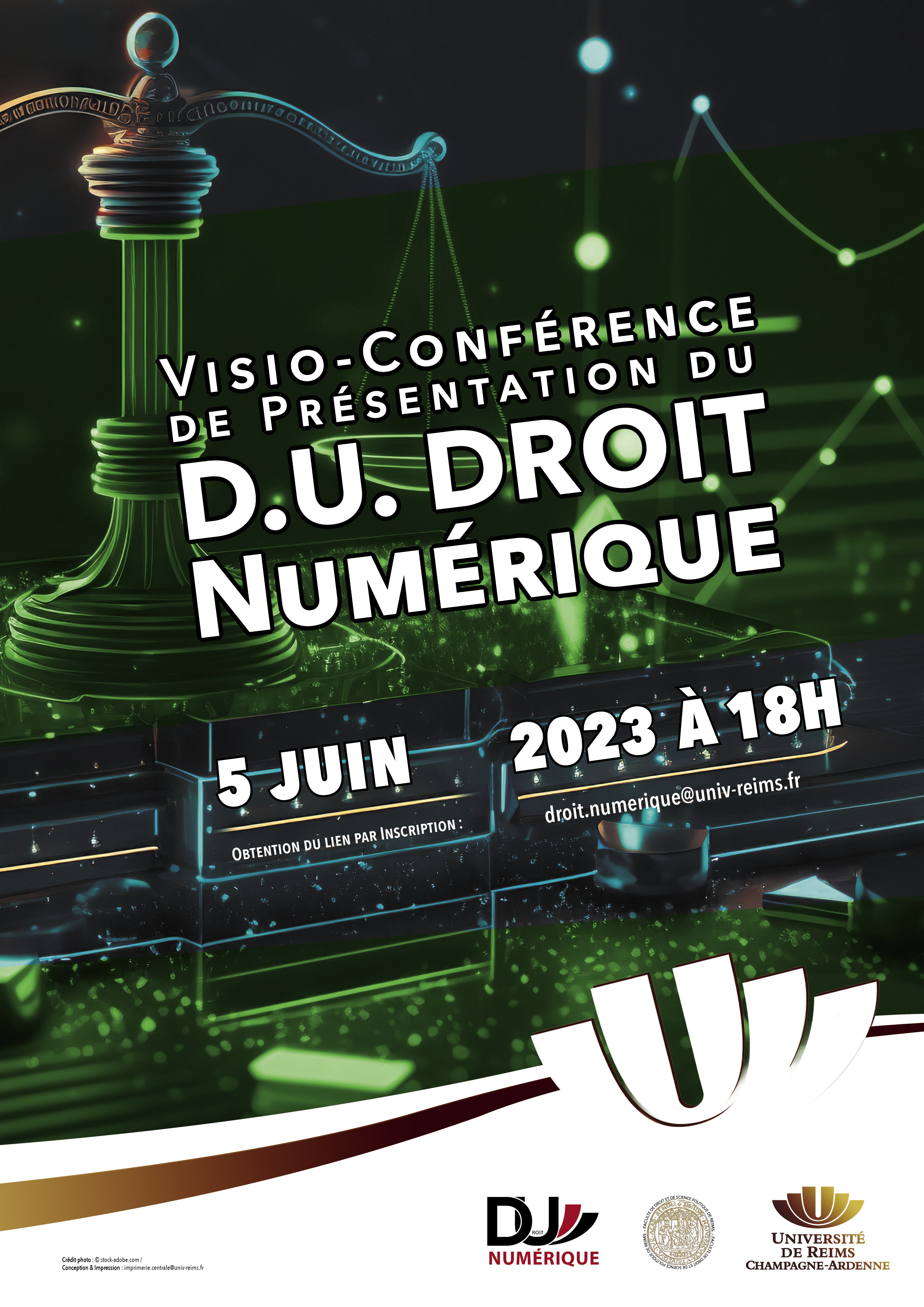 Visio-Conférence de présentation du DU Droit du Numérique Visio-Conférence de présentation du DU Droit du Numérique