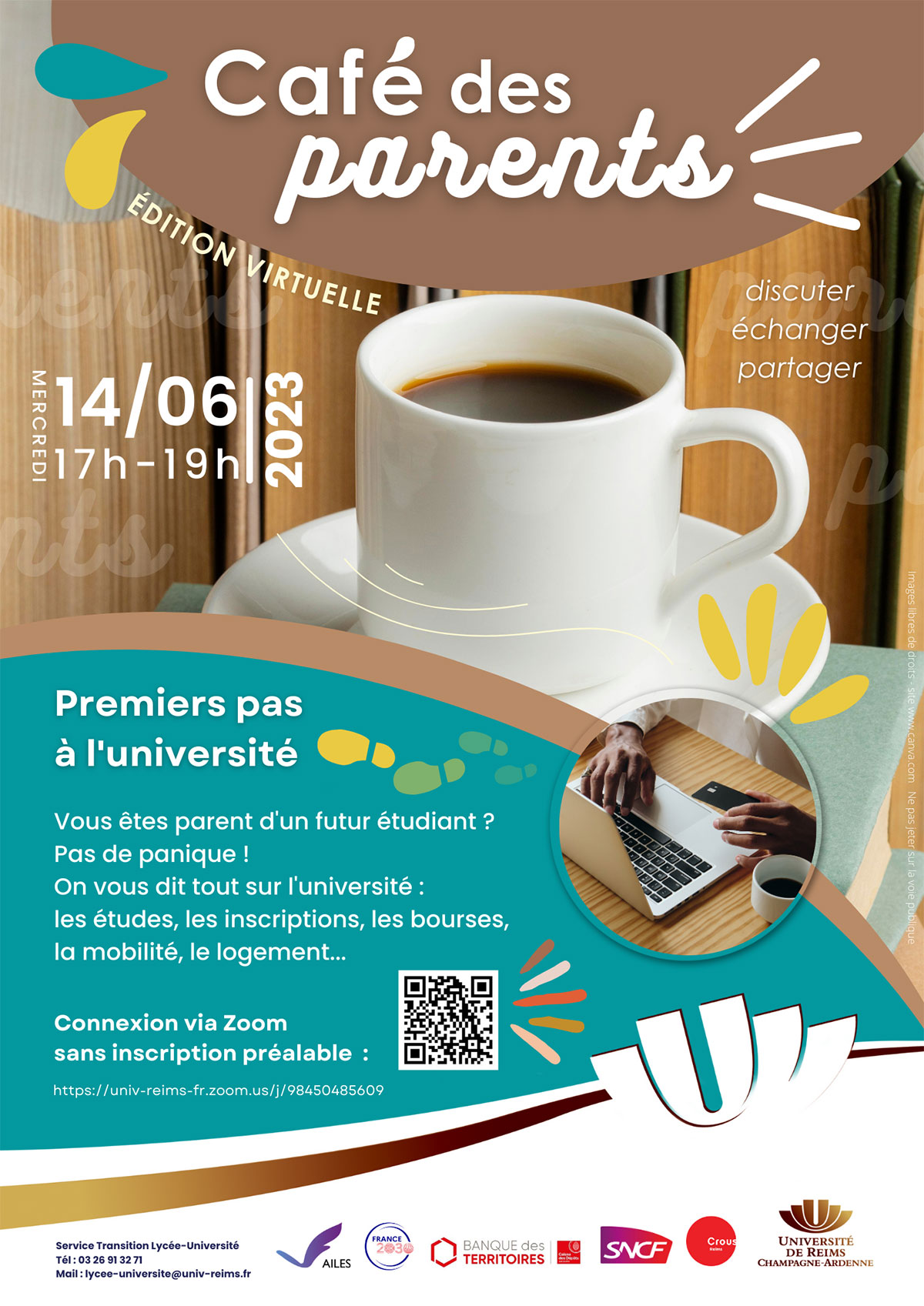 Affiche du café des parents