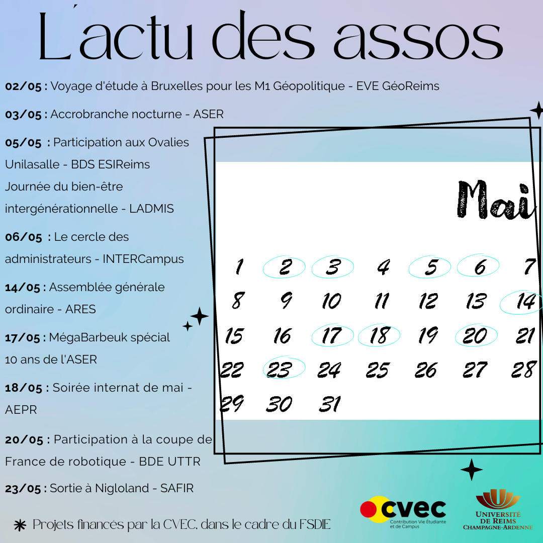 actu des assos mai2023