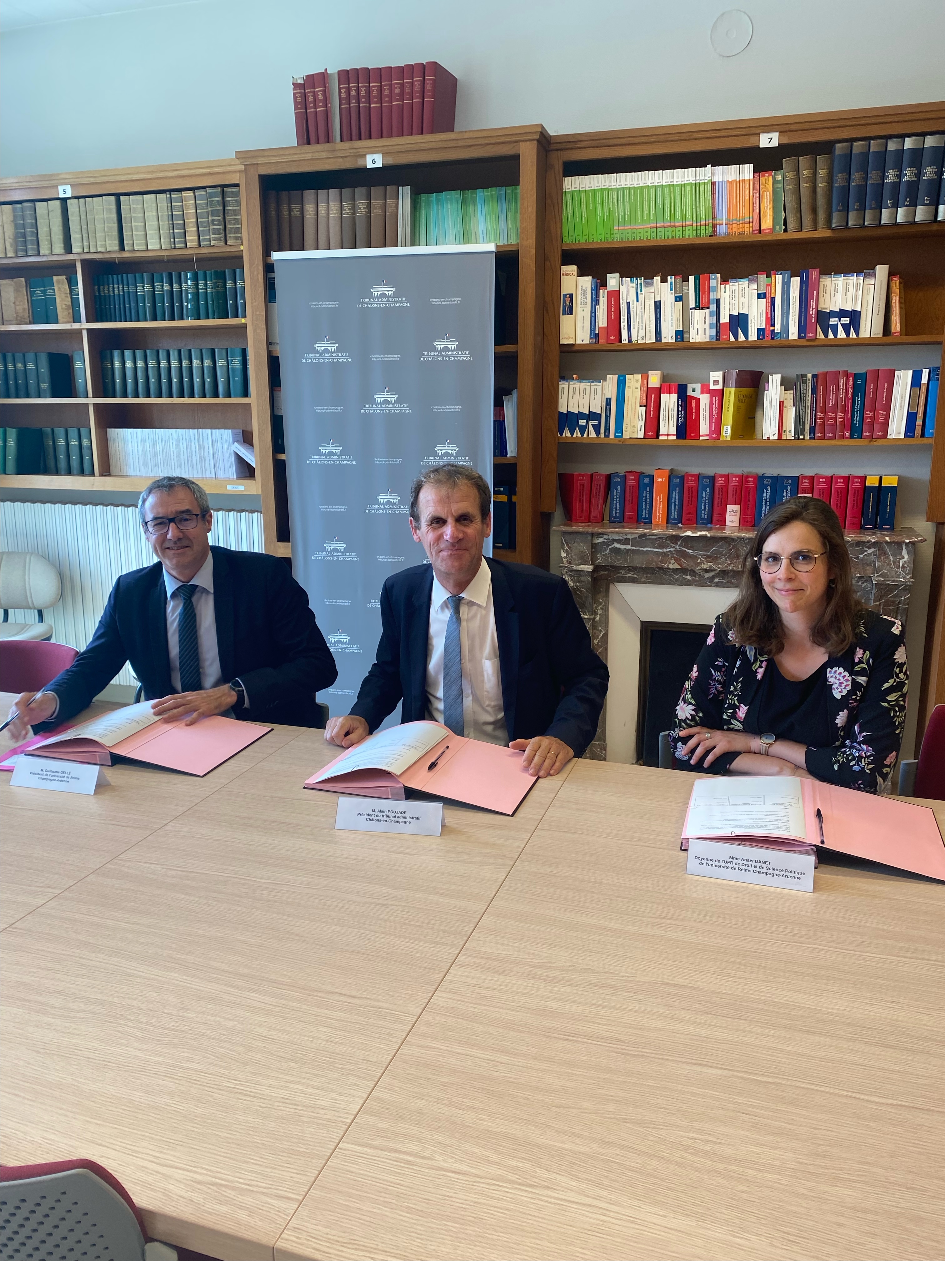Signature d’une convention cadre entre l’URCA et le Tribunal administratif de Châlons-en-Champagne