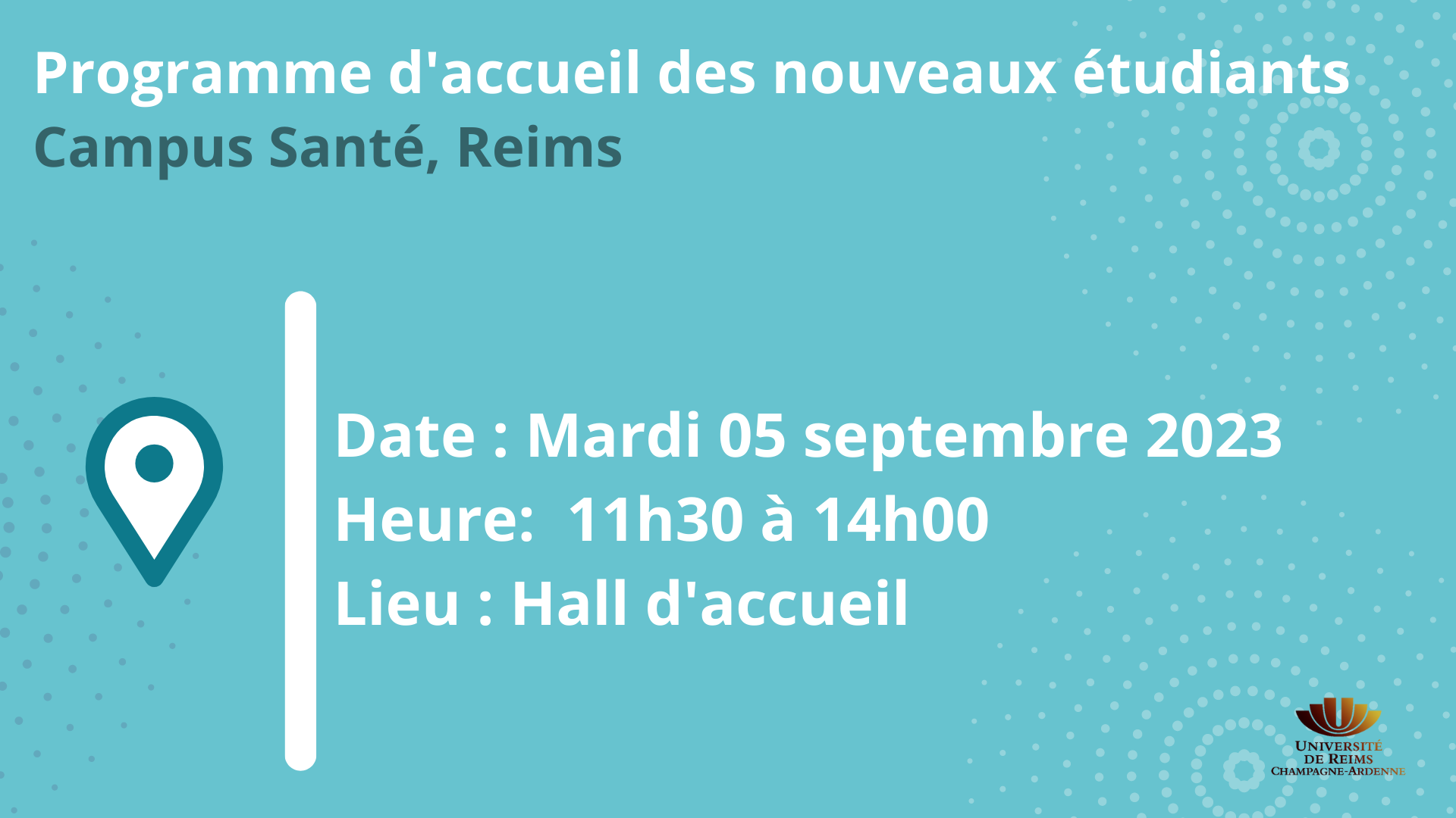 Programme acceuil des nouveaux étudiants 2023, Campus santé