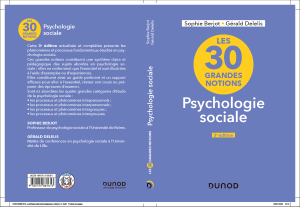 Parution à venir, 3ème éd.  "Les 30 grandes notions de Psychologie Sociale. Sophie BERJOT et Gérald DELELIS