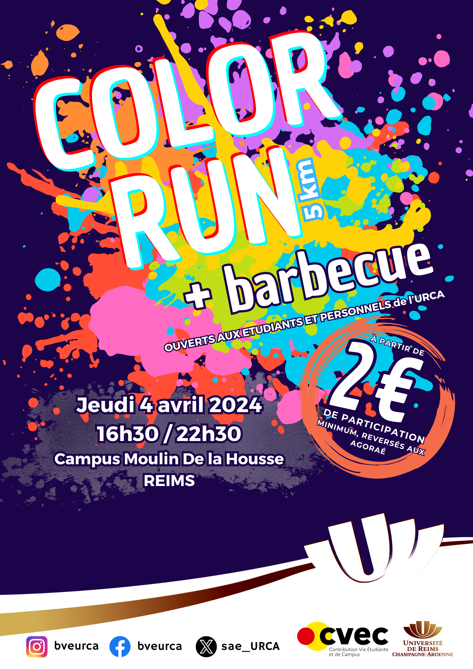 Affiche Color Run 2024