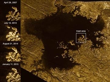 Fig. 1 : Image radar de la mer Ligeia Mare