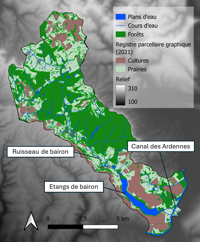 Cartographie du paysage sur le bassin versant de Bairon