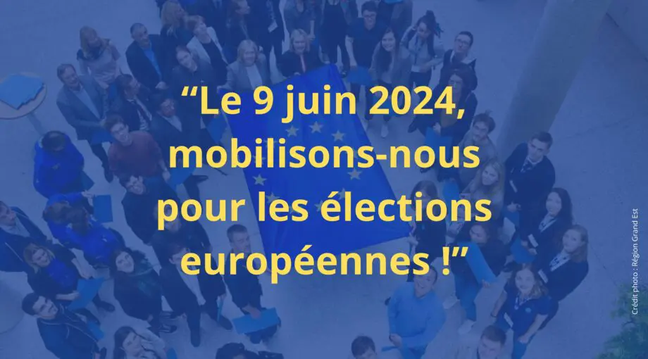 Affiche soutient aux élections européennes