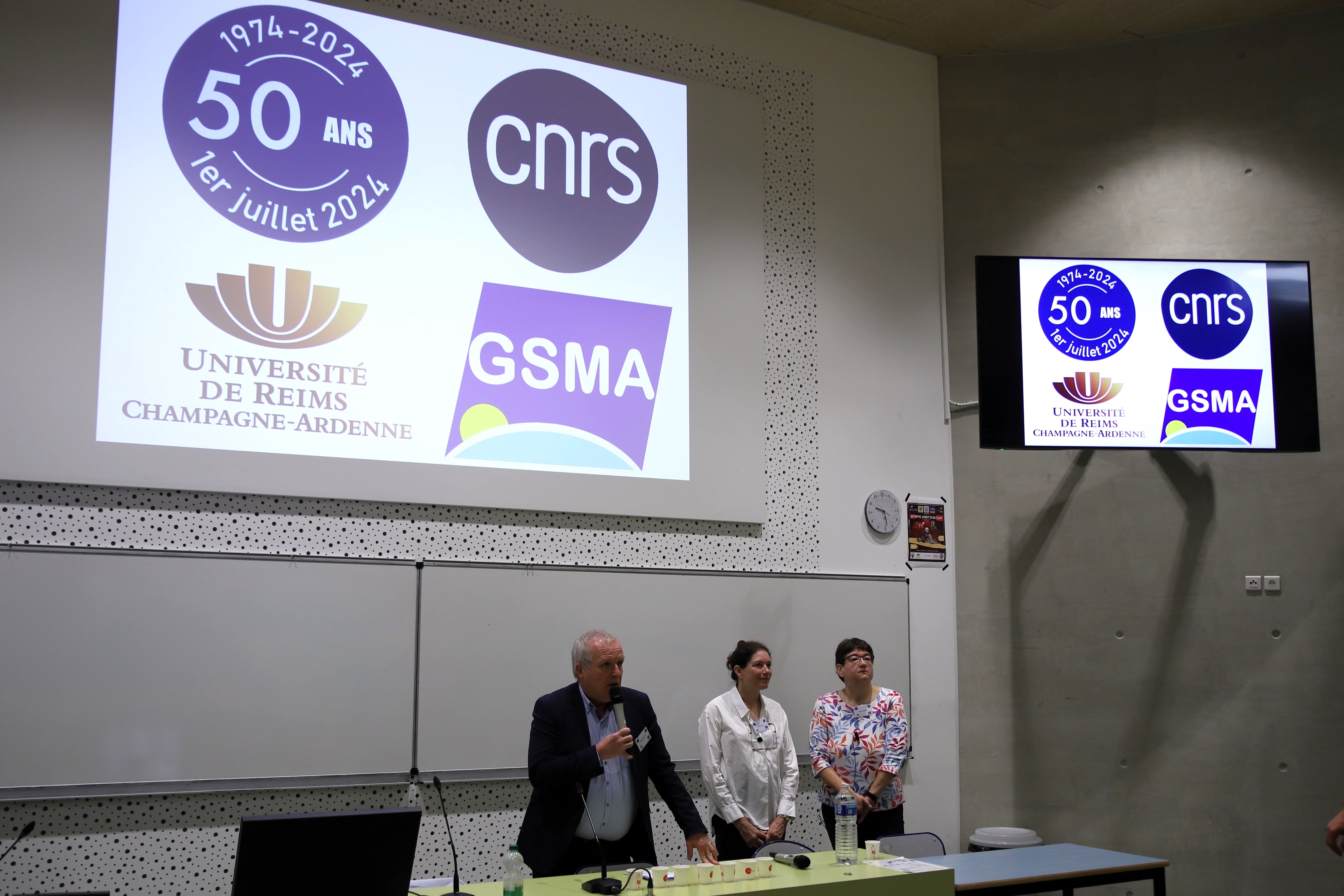 Christophe CLEMENT, le président de l'université a ouvert les 50 ans avec un discours