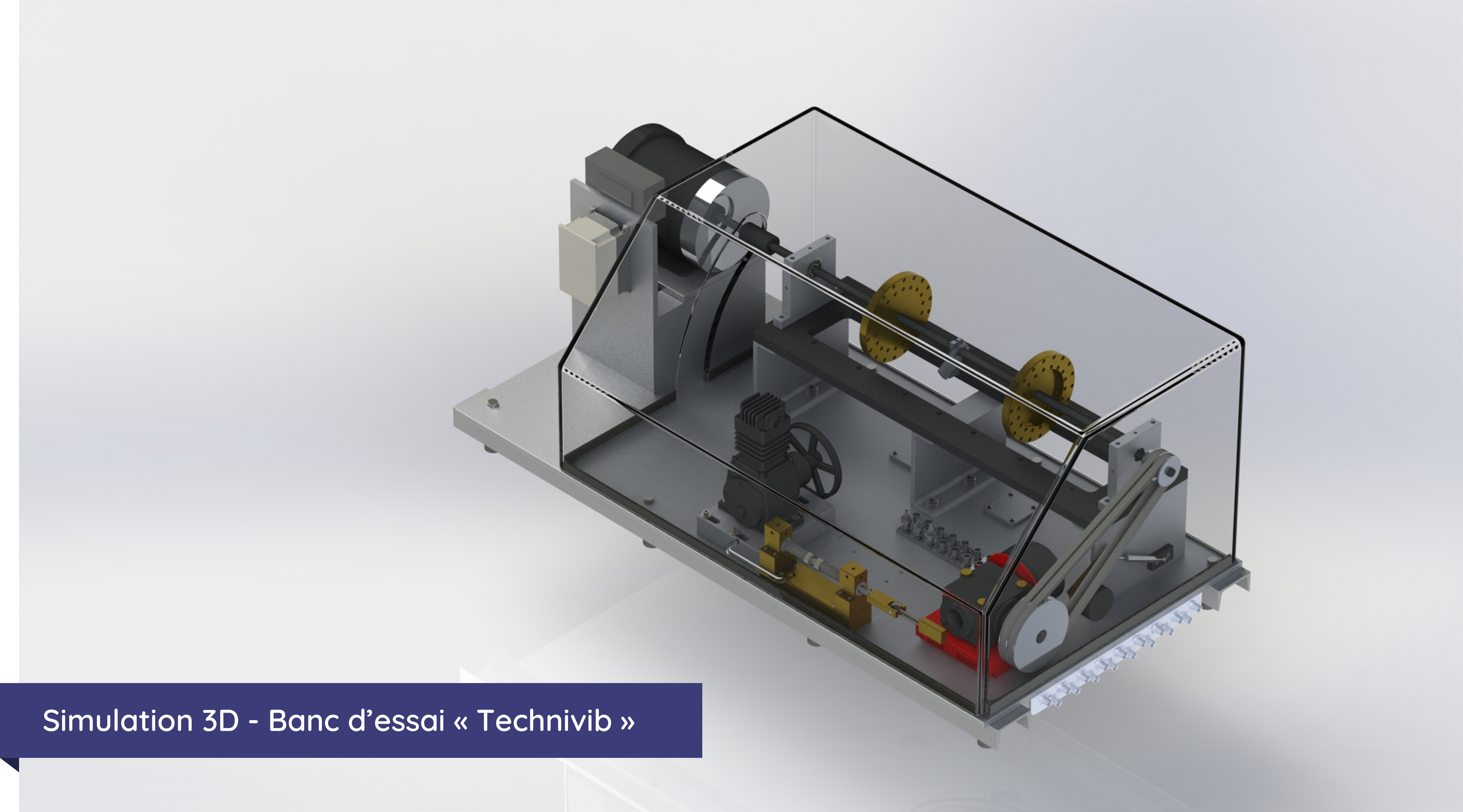 Simulation 3D banc d''''essai Technivib